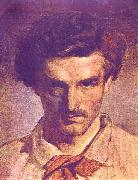 Anselm Feuerbach Self portrait painting
